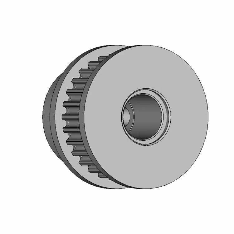 Gt2 Pulley 30 Teeth / 36 Teeth / 40 Teeth / 60 Teeth | High-Quality CAD Model