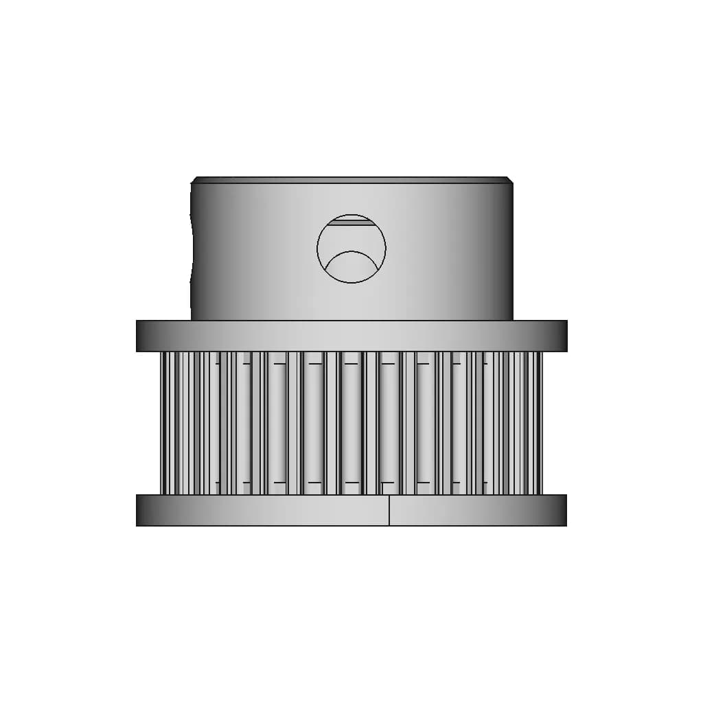 Gt2 Pulley 30 Teeth / 36 Teeth / 40 Teeth / 60 Teeth | High-Quality CAD Model_90_0_degree_snapshot