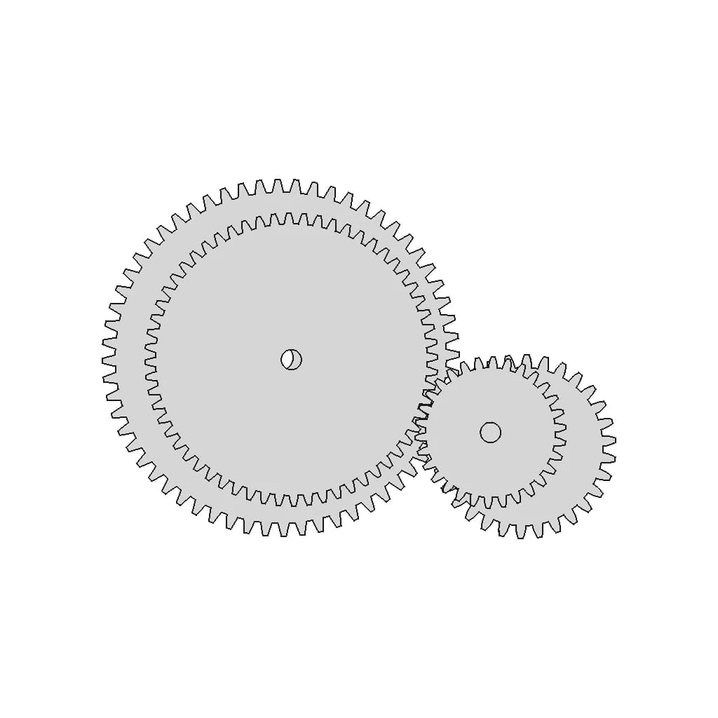 Cswa Exam Assembly Practice - Gear Mate | High-Quality CAD Model_0_90_degree_snapshot
