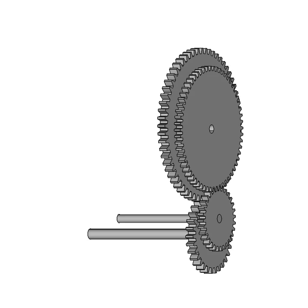 Cswa Exam Assembly Practice - Gear Mate | High-Quality CAD Model_60_30_degree_snapshot