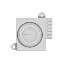 Jp19-012 Adafruit Joycon Style Joystick - Downloadable CAD Representation_0_0_degree_snapshot