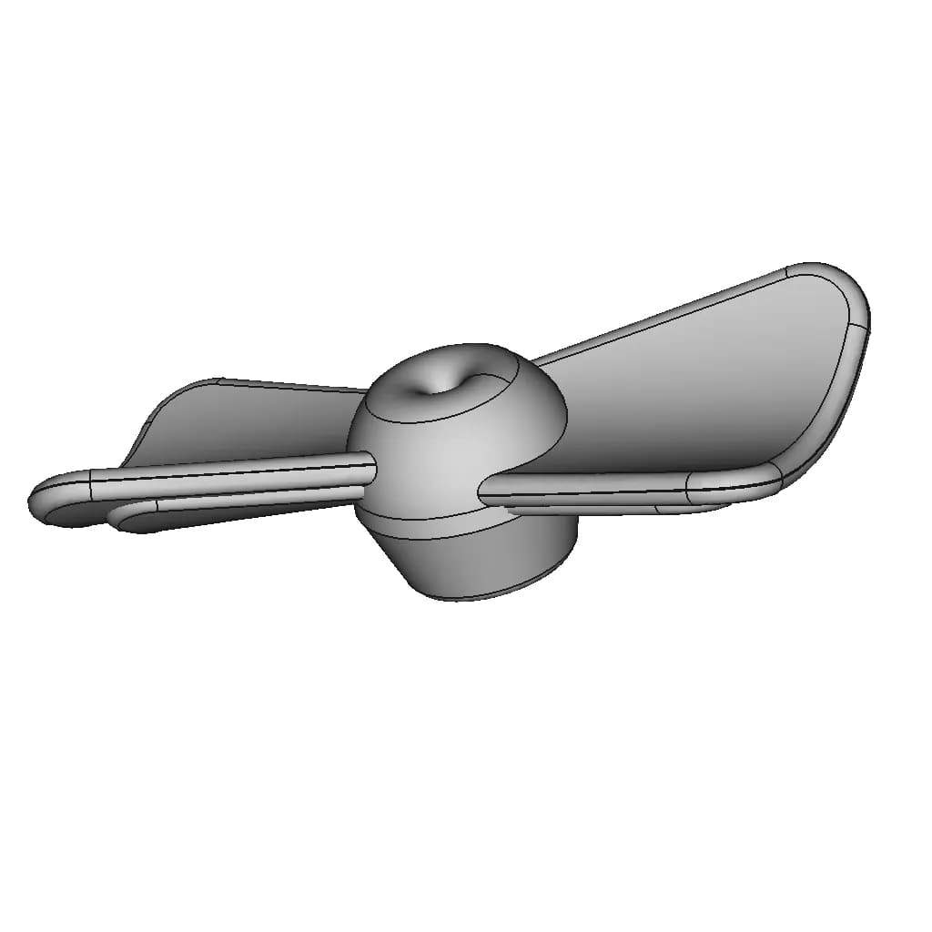 Hélice Motor Dc Arduino - Downloadable CAD Representation_60_30_degree_snapshot