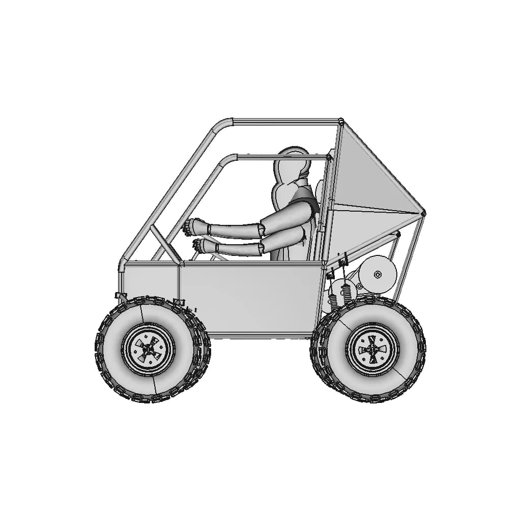 Vehicle Wheel Chassis - Step File - Downloadable CAD Representation_0_0_degree_snapshot