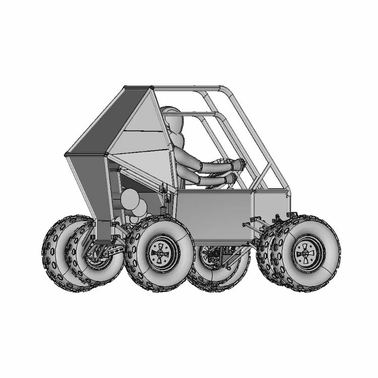 Vehicle Wheel Chassis - Step File - Downloadable CAD Representation