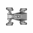 Vehicle Wheel Chassis - Step File - Downloadable CAD Representation_270_0_degree_snapshot