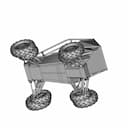 Vehicle Wheel Chassis - Step File - Downloadable CAD Representation_60_30_degree_snapshot