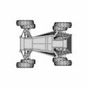 Vehicle Wheel Chassis - Step File - Downloadable CAD Representation_90_0_degree_snapshot
