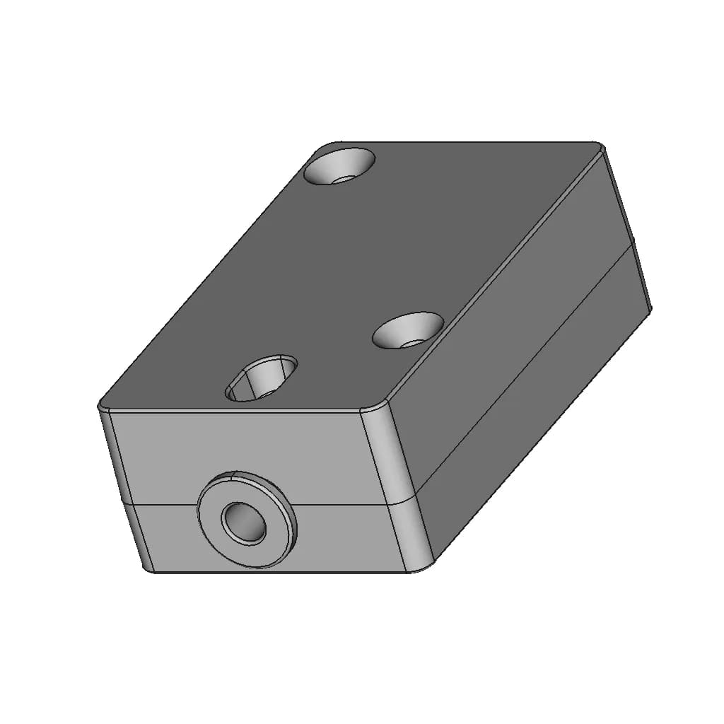Creality Ender 3 V3 Filament Sensor - Downloadable CAD Representation_60_30_degree_snapshot