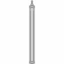 80X800 Pneumatic Piston | 3D Engineering Design File_90_0_degree_snapshot