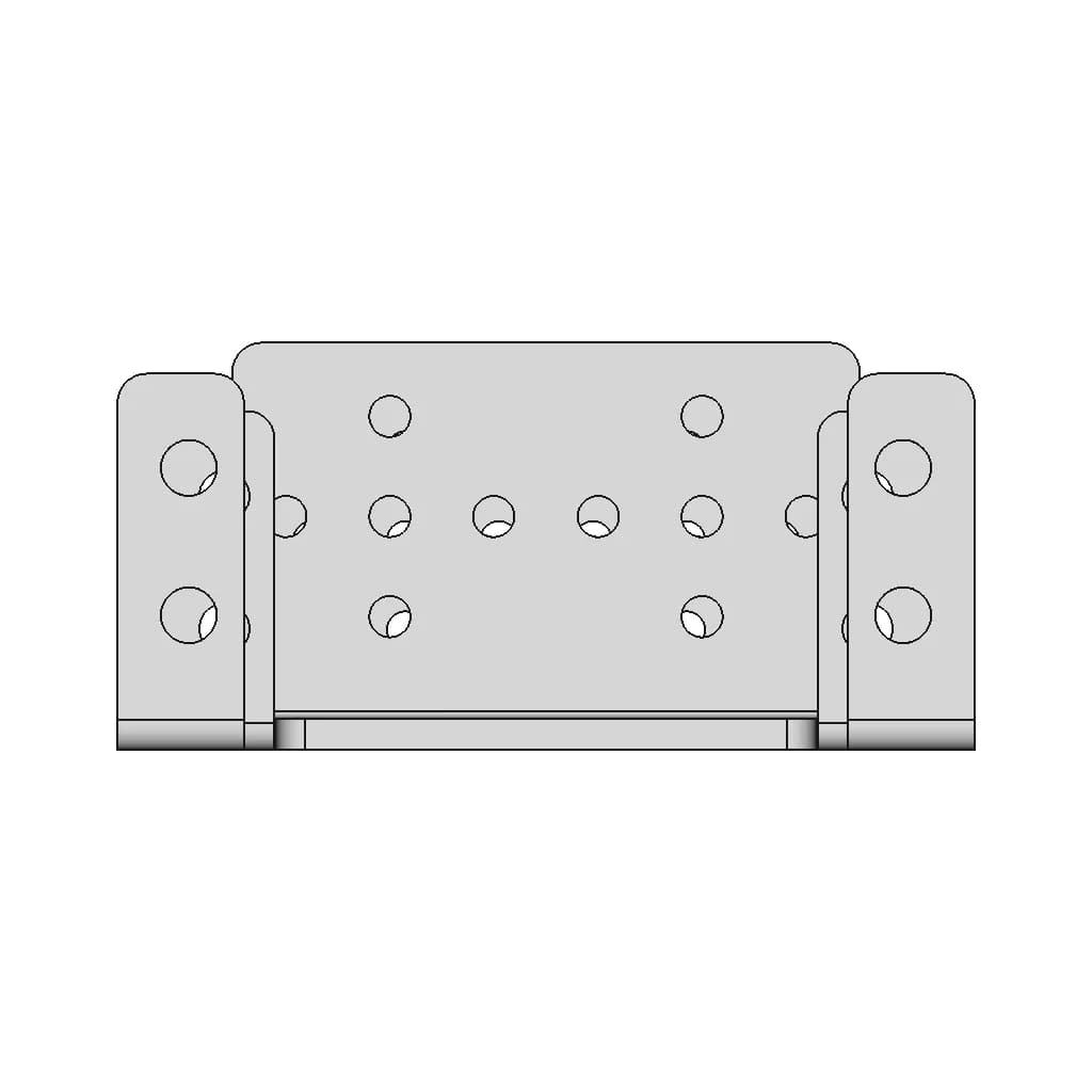 Mount For Servo Motor Mg996 & Mg 995 | 3D Engineering Design File_270_0_degree_snapshot