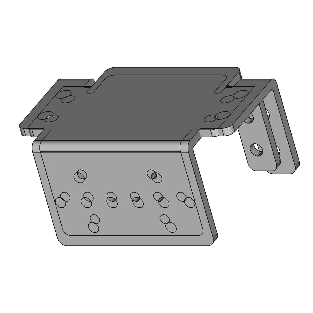 Mount For Servo Motor Mg996 & Mg 995 | 3D Engineering Design File_60_30_degree_snapshot