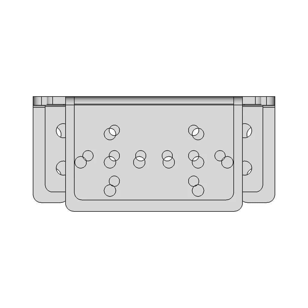 Mount For Servo Motor Mg996 & Mg 995 | 3D Engineering Design File_90_0_degree_snapshot