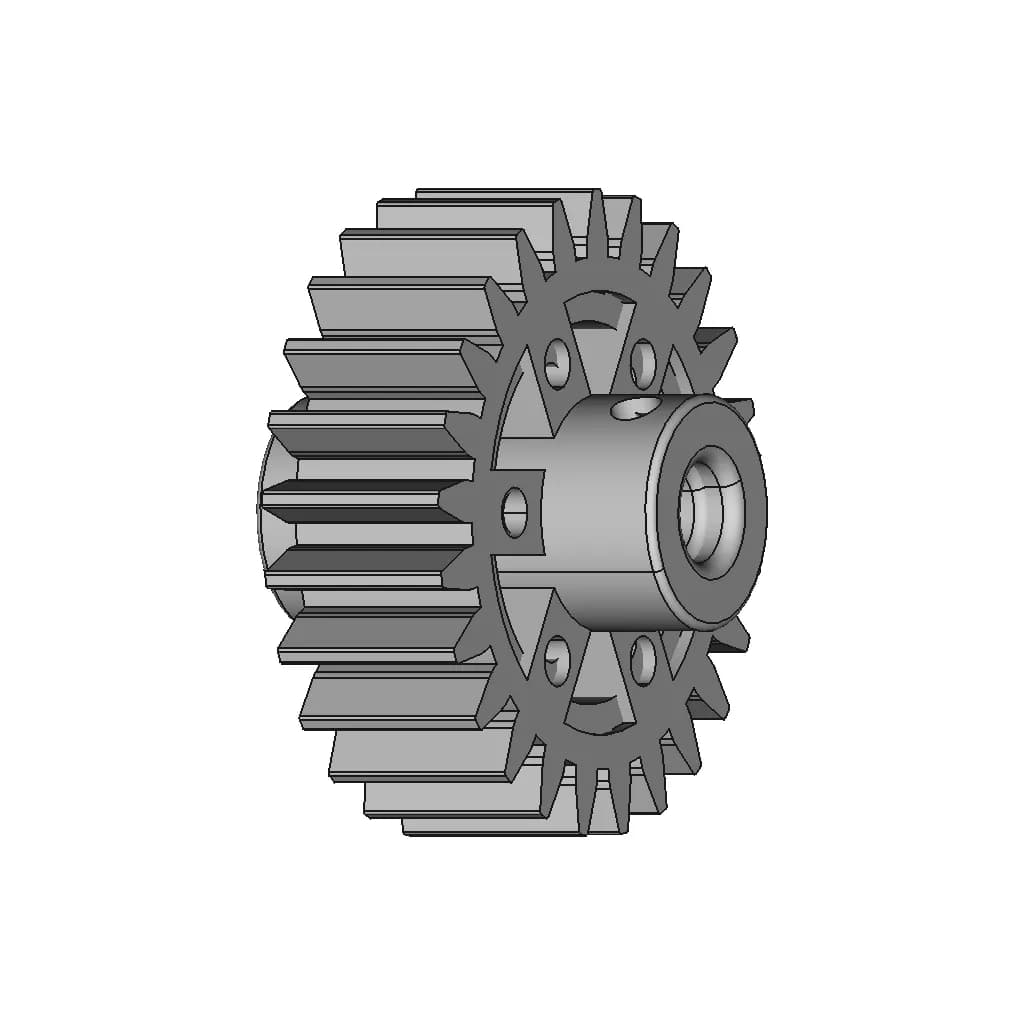 [2146] Spear Gear 25T (Plastic Pinion Gear) For Robotics & Science Projects - Standard Mechanical Component_60_30_degree_snapshot