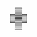 [2146] Spear Gear 25T (Plastic Pinion Gear) For Robotics & Science Projects - Standard Mechanical Component_90_0_degree_snapshot
