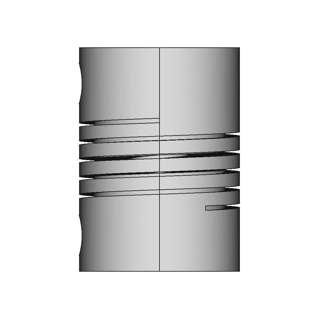 [7862] Aluminum Flexible Coupling Coupler Helical Shaft 5Mm X 8Mm Sunrobotics_In - Standard Mechanical Component_0_0_degree_snapshot