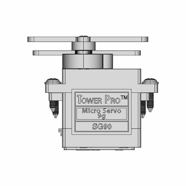 [4145] Towerpro Sg90 Mini Servo-Sunrobotics_In | High-Quality CAD Model