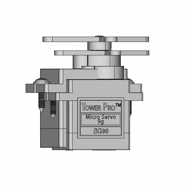 [4145] Towerpro Sg90 Mini Servo-Sunrobotics_In | High-Quality CAD Model