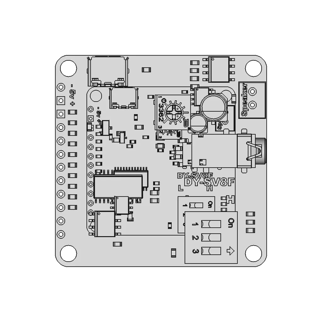 Dy-Sv8F Audio Board - Downloadable CAD Representation_0_0_degree_snapshot