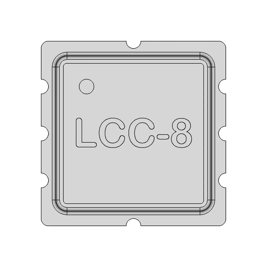 Ls-8 / Lcc-8 Ic-Package | High-Quality CAD Model_0_0_degree_snapshot