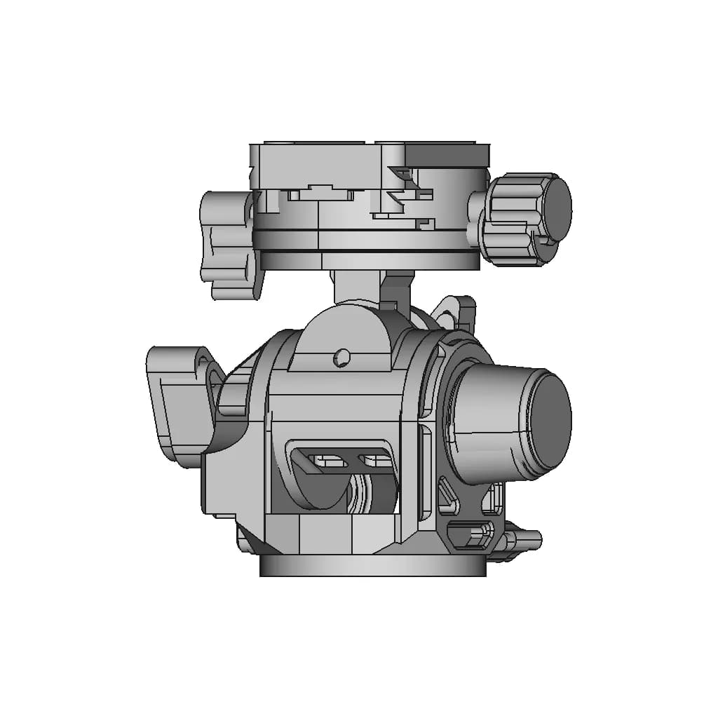 G3 Gearhead Leofoto | 3D Engineering Design File_0_90_degree_snapshot