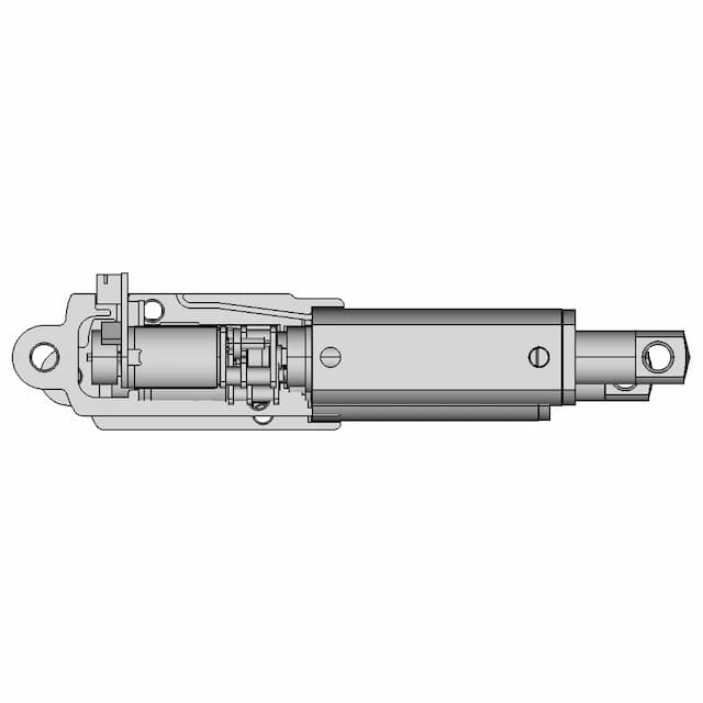 Geared Motor With Encoder For Linear Actuator - Downloadable CAD Representation