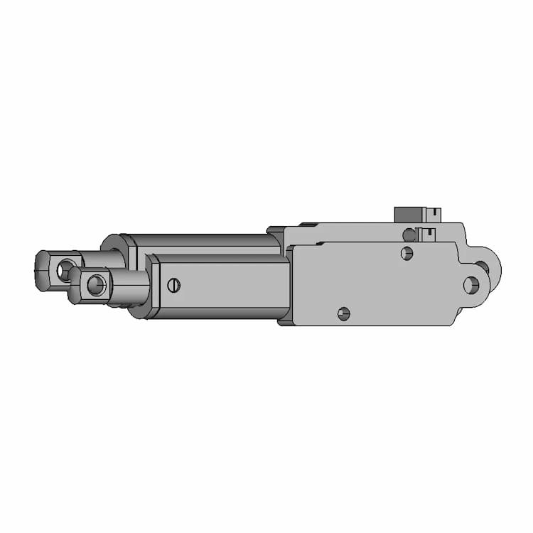 Geared Motor With Encoder For Linear Actuator - Downloadable CAD Representation