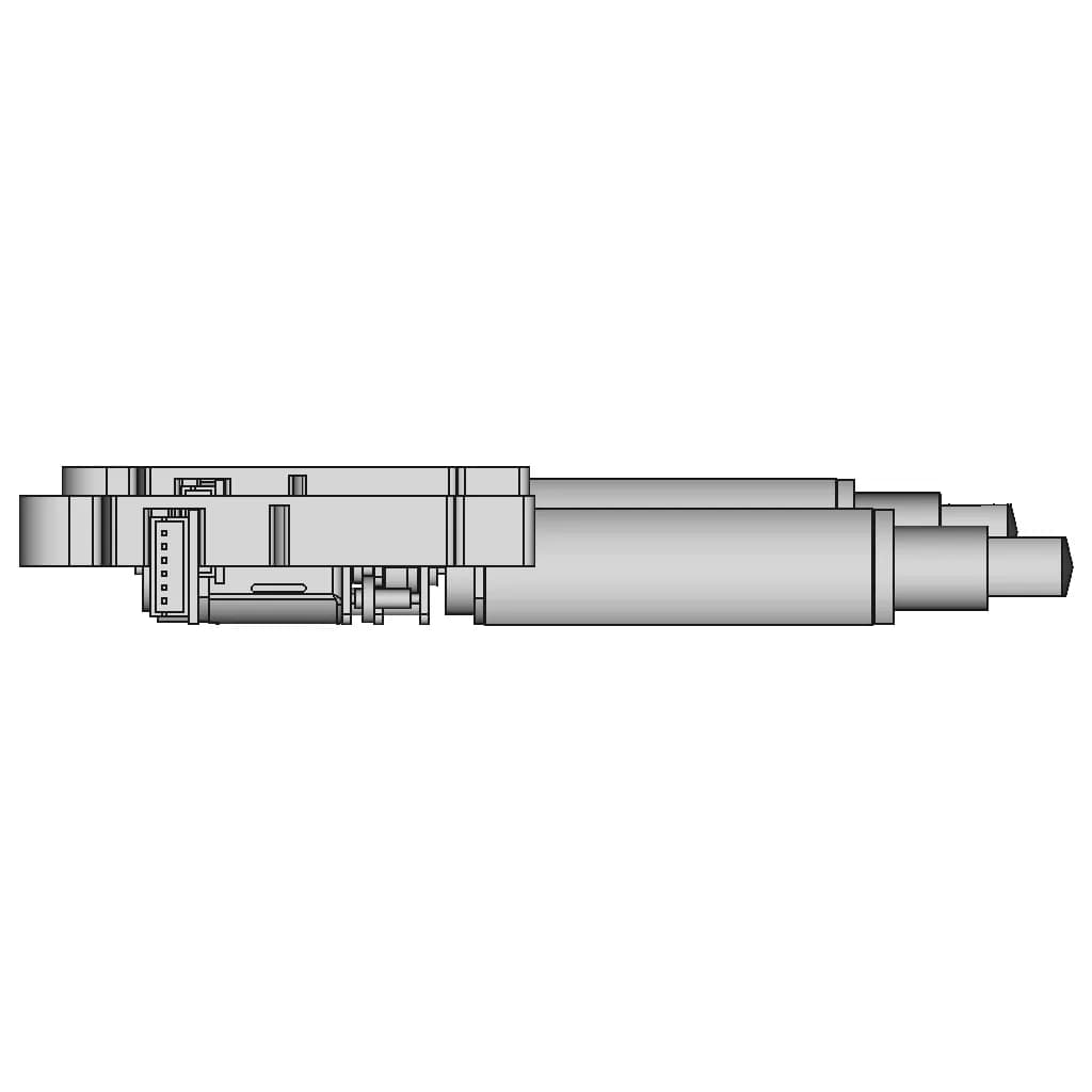 Geared Motor With Encoder For Linear Actuator - Downloadable CAD Representation_270_0_degree_snapshot