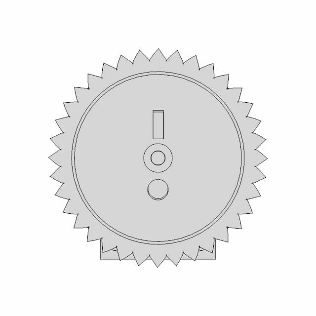 Round Thumb Dial Pot | 3D Engineering Design File