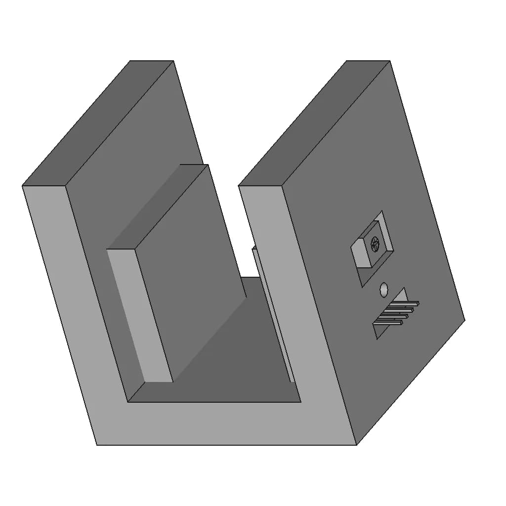 Base De Pruebas Sensor Óptico Tcrt5000 | 3D Engineering Design File_60_30_degree_snapshot