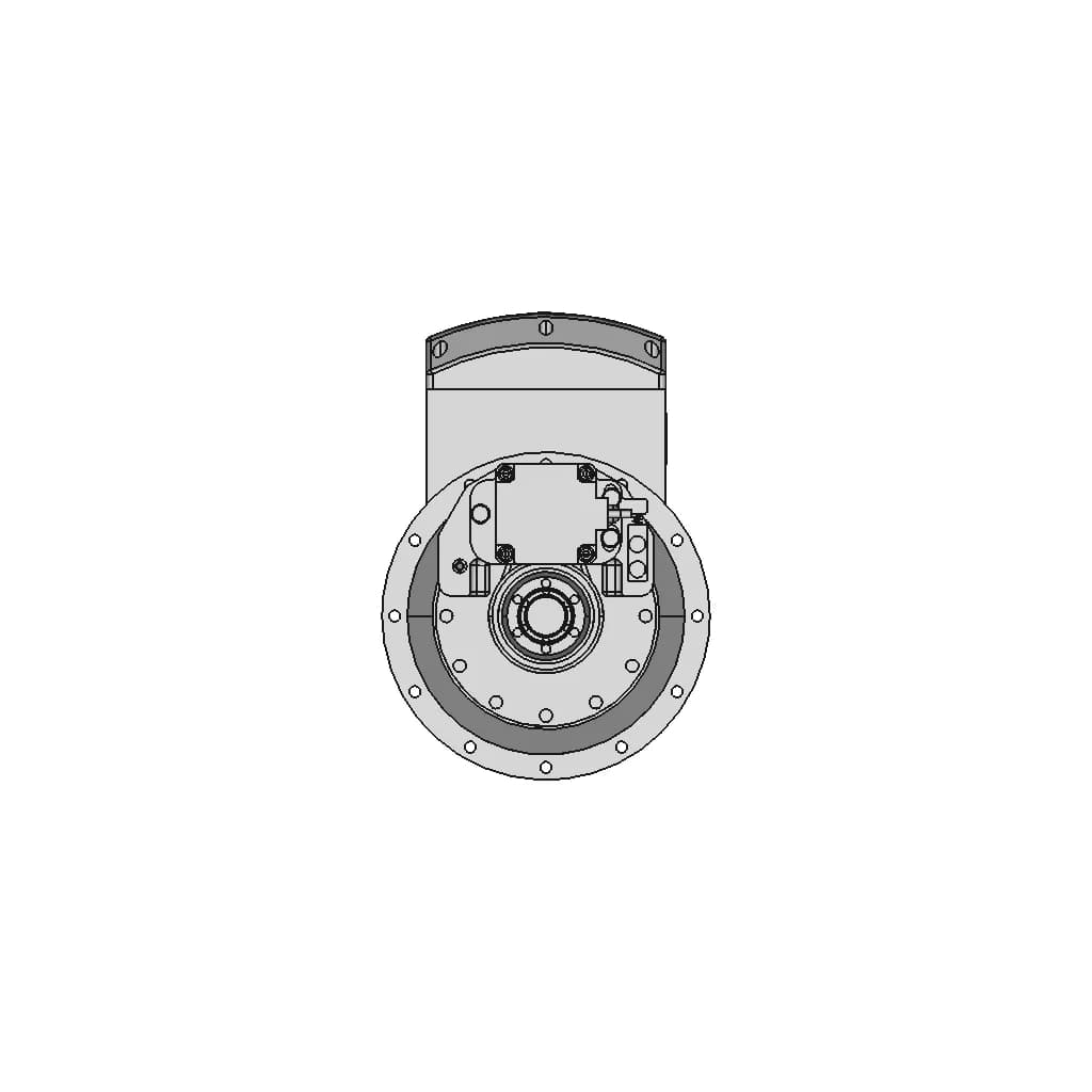 Hiteco T-Jqx 5 Axis Head - Standard Mechanical Component_0_0_degree_snapshot
