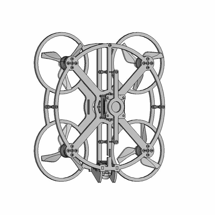 3Inch Hoop Fpv Drone | High-Quality CAD Model