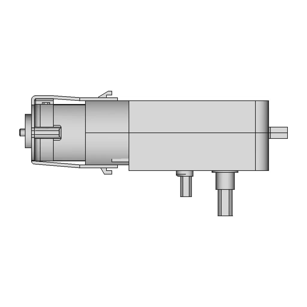 Electric Gear Motor - Downloadable CAD Representation_270_0_degree_snapshot