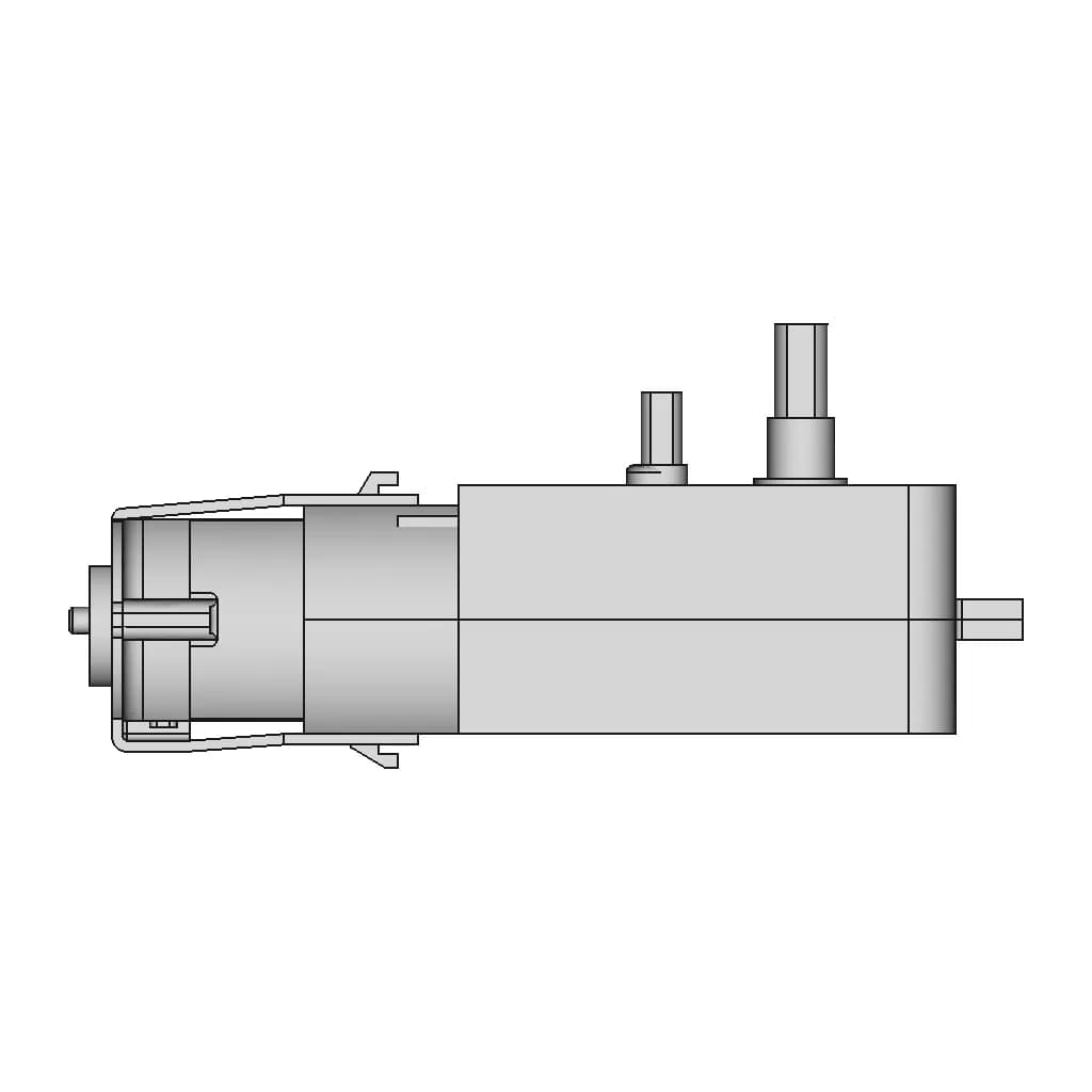 Electric Gear Motor - Downloadable CAD Representation_90_0_degree_snapshot