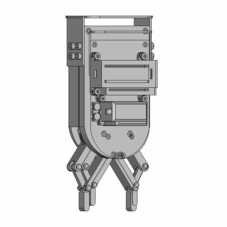 4 Bars Mechanism Gripper | 3D Engineering Design File