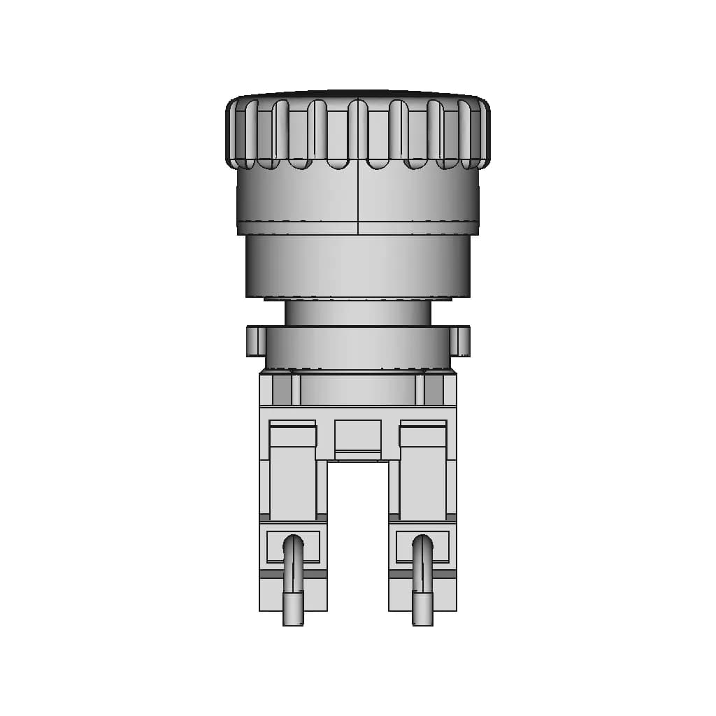 E Stop Plastic 230V/5A - Standard Mechanical Component_0_0_degree_snapshot