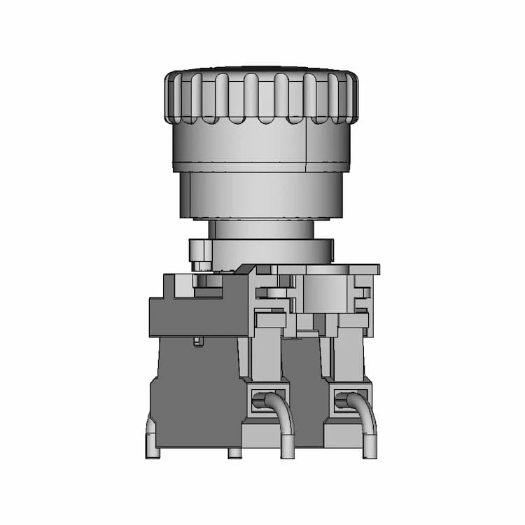 E Stop Plastic 230V/5A - Standard Mechanical Component