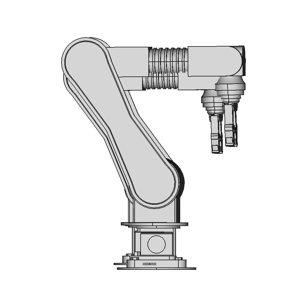 4 Dof Robotic Arm - Standard Mechanical Component_0_0_degree_snapshot