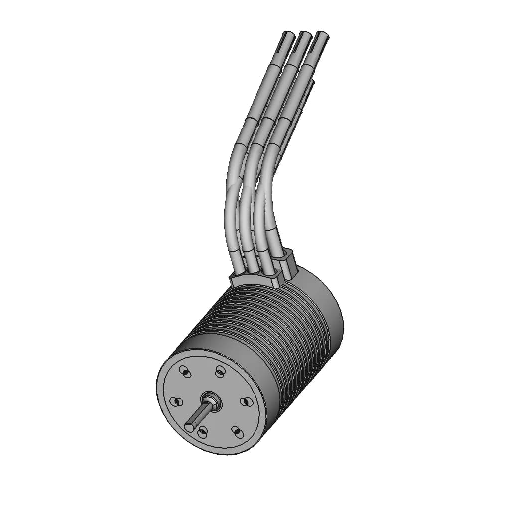 Robitronic 3652Kv Brushless Motor - Downloadable CAD Representation_60_30_degree_snapshot