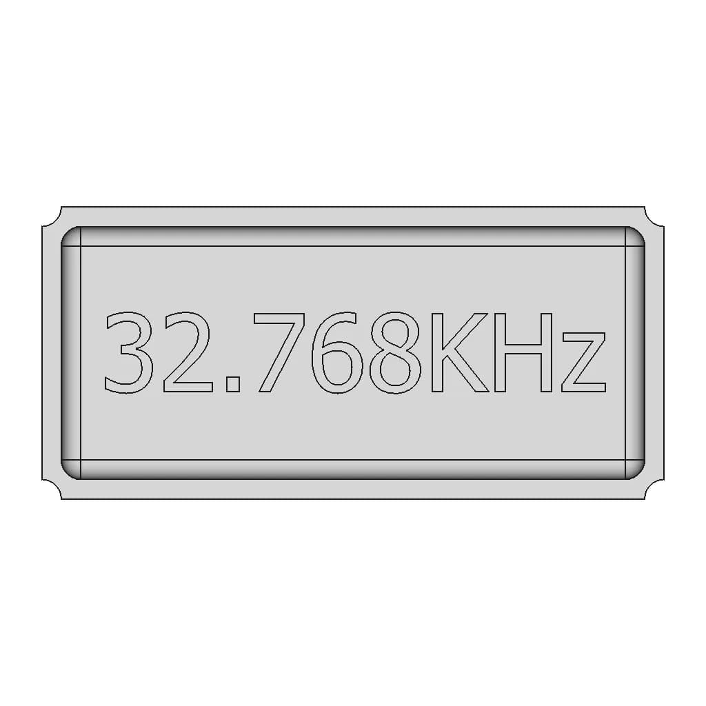 Quartz Crystal Oscillator 3.2X1.5Mm | 3D Engineering Design File_270_0_degree_snapshot