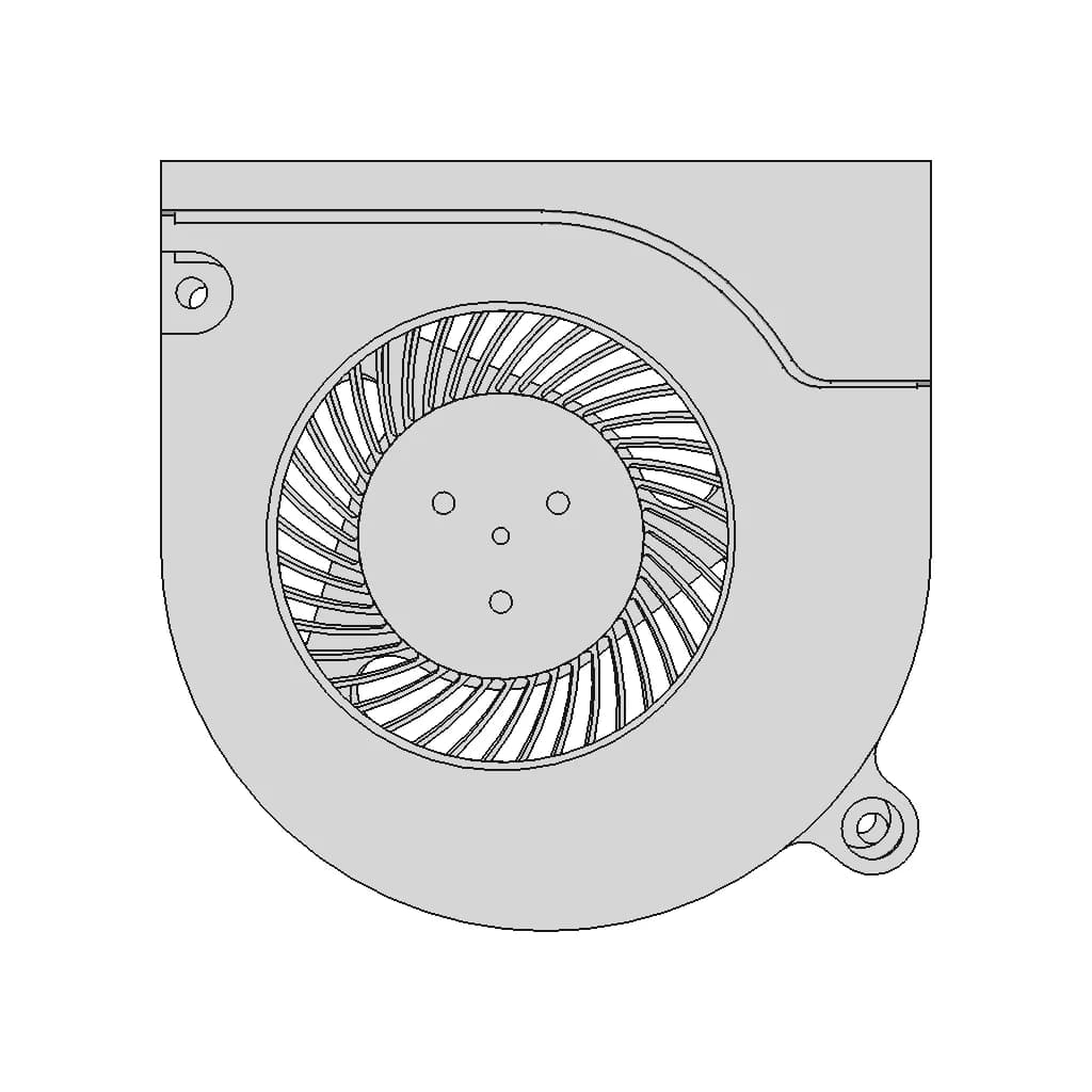 Dfs541105Fc0T_5V_Laptop_Fan - Downloadable CAD Representation_0_0_degree_snapshot