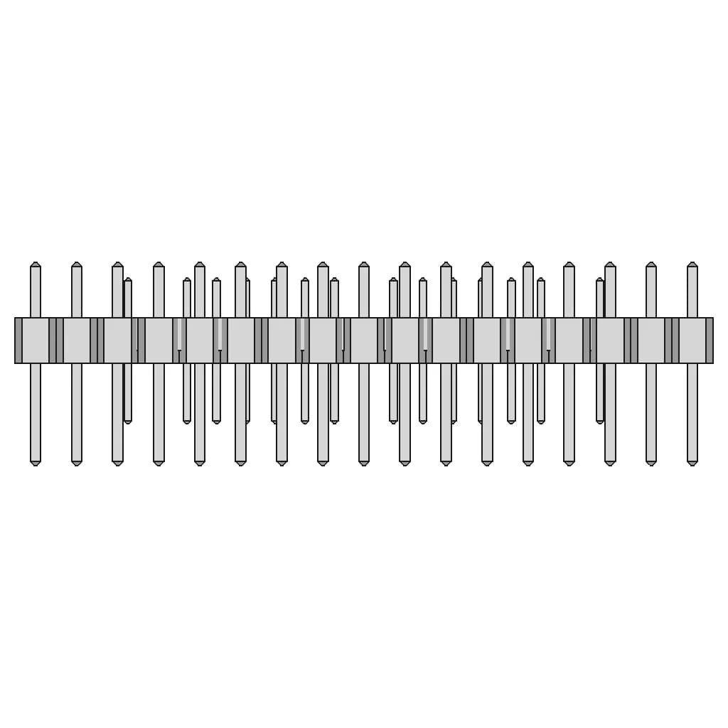 Tira Header Macho 1X17 | 3D Engineering Design File_0_0_degree_snapshot