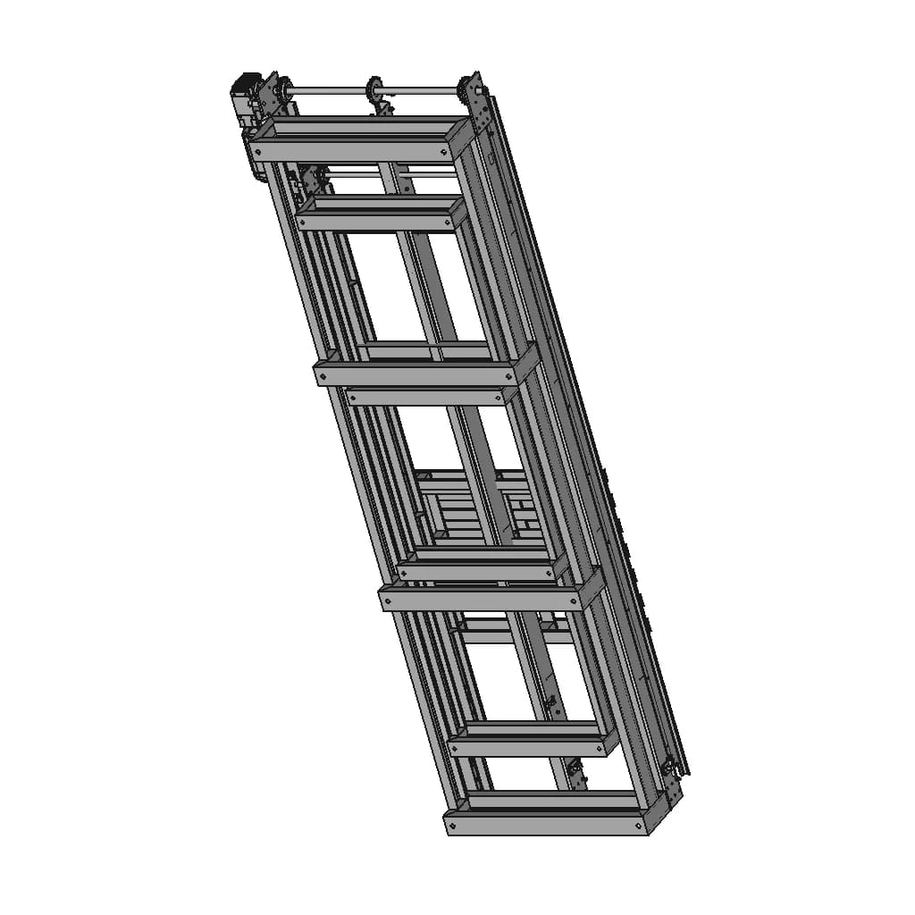 Pallet Conveyor 3D Cad - Standard Mechanical Component_60_30_degree_snapshot