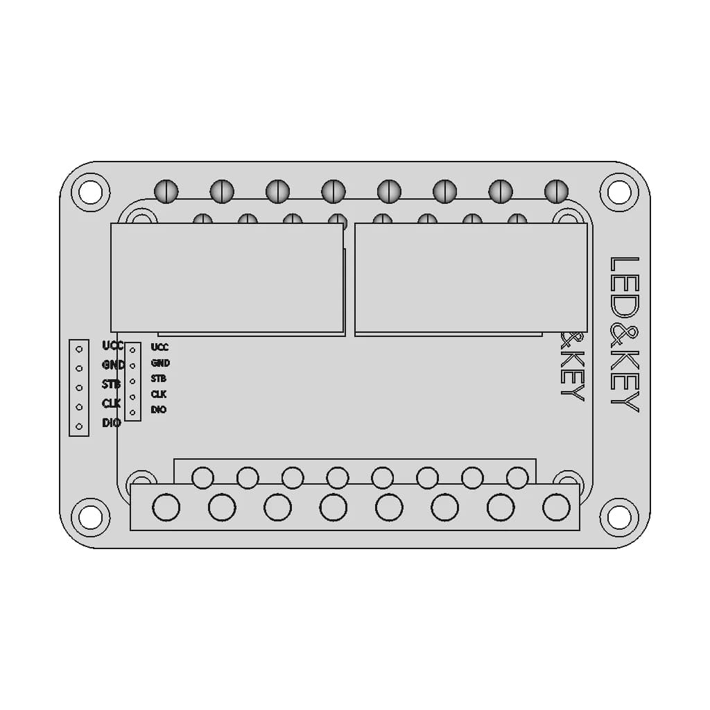 Tm1637 4 Bits Digital Led Display Module | 3D Engineering Design File_270_0_degree_snapshot