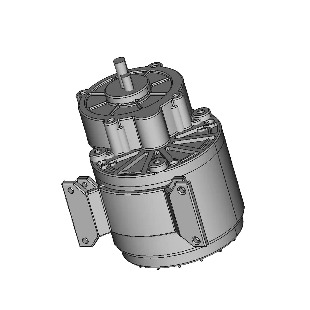 Brushed 36V Dc Unite Motor | High-Quality CAD Model_60_30_degree_snapshot