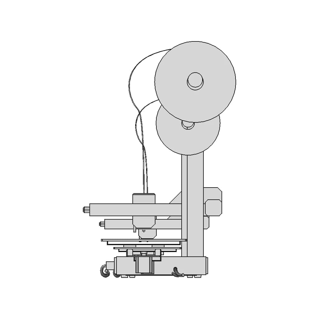Kp3S Pro V2 3D Printer - Downloadable CAD Representation_0_270_degree_snapshot