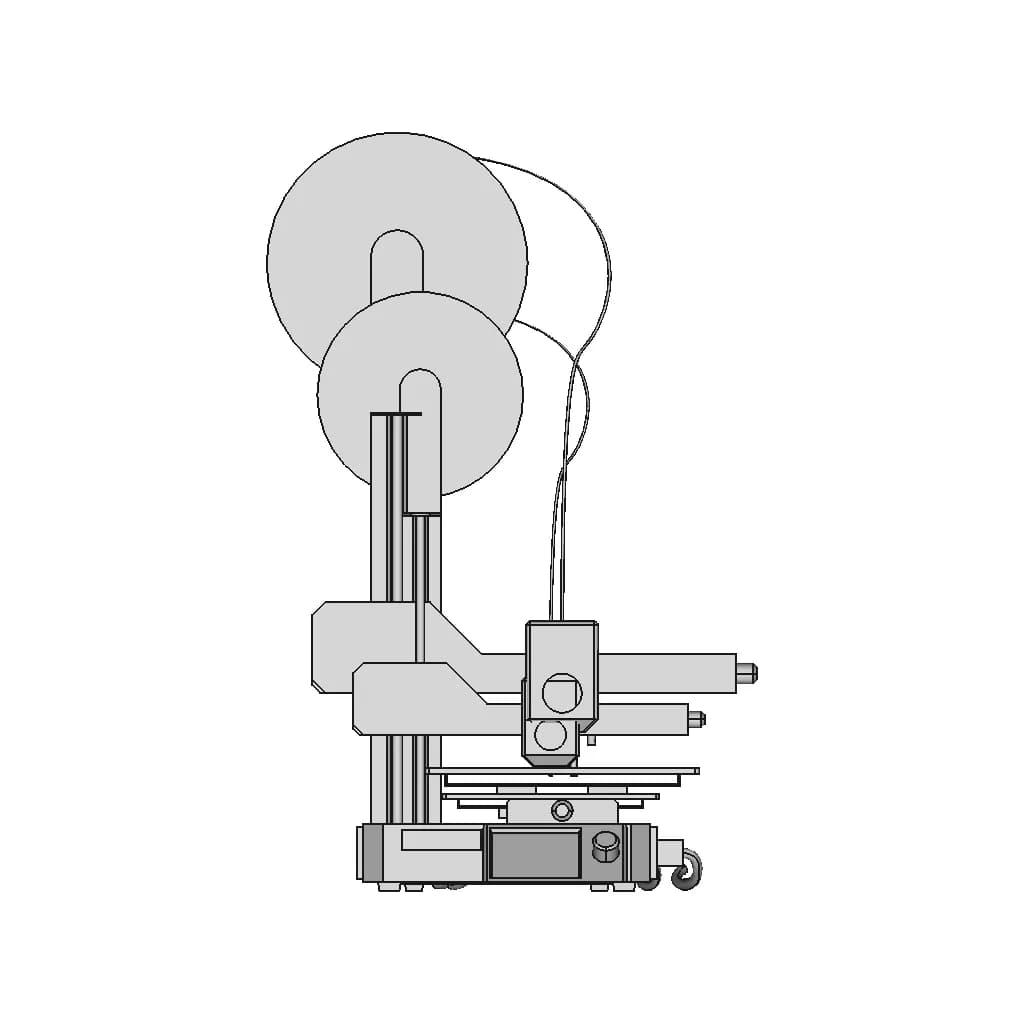 Kp3S Pro V2 3D Printer - Downloadable CAD Representation_0_90_degree_snapshot