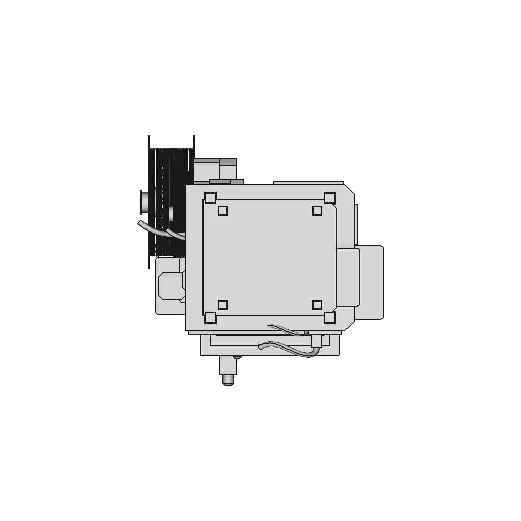 Kp3S Pro V2 3D Printer - Downloadable CAD Representation_90_0_degree_snapshot