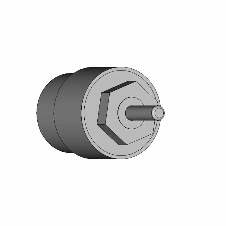 Geared Dc Motor - Downloadable CAD Representation