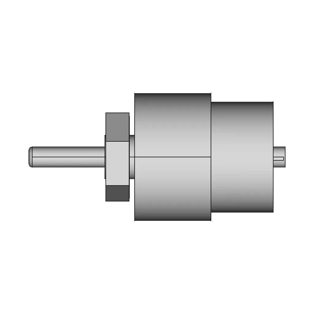 Geared Dc Motor - Downloadable CAD Representation_0_270_degree_snapshot