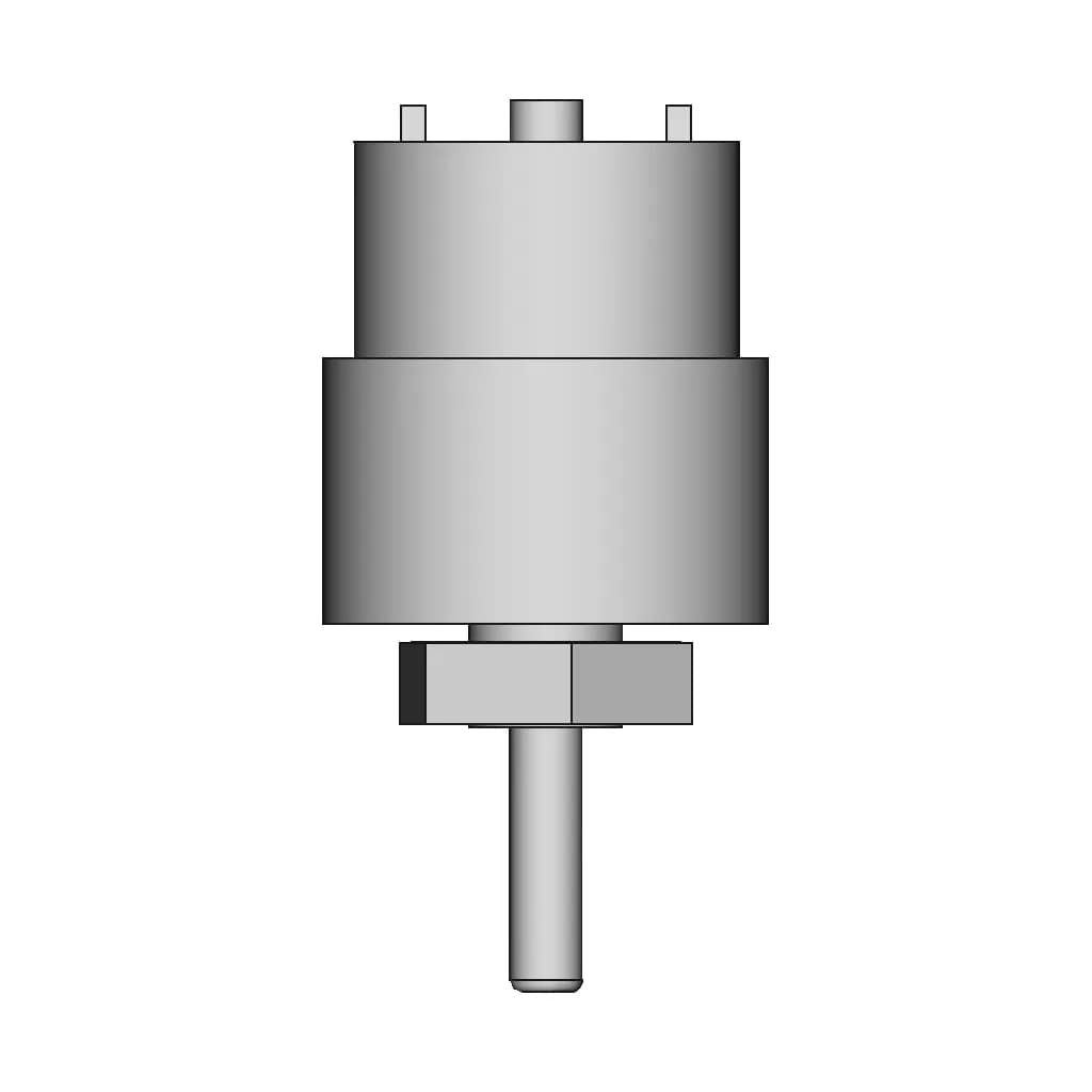 Geared Dc Motor - Downloadable CAD Representation_90_0_degree_snapshot